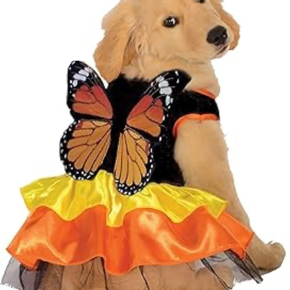 Rubie's Monarch Butterfly Costume for Medium Dogs. Brand New.